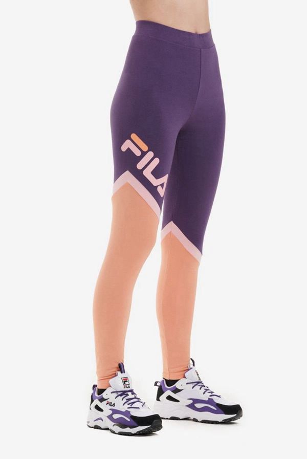 Leggins Fila Mujer Moradas / Rosas - Roxy High Waisted - España 825014GWE